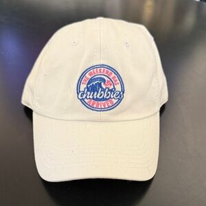 Chubbies Off-White Cap with Blue and Red Logo